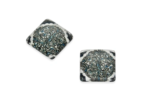 Kaboszon szklany 12x12mm model 241 [1szt.]