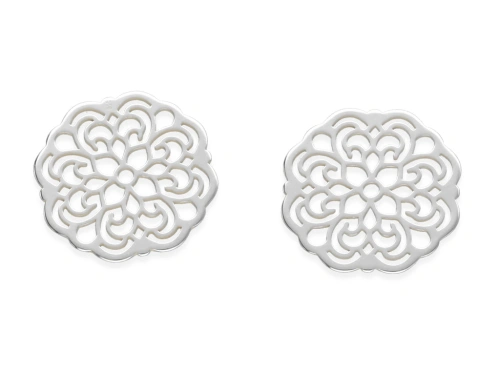 Zawieszka ażurowa "rozeta" 12,5 x 12,5 mm AG-925 [1szt.]