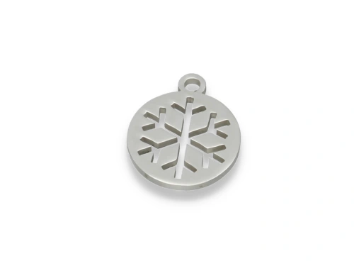 Zawieszka "płatek śniegu" 14 x 12 mm [1szt.]