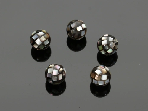 Muszla czarna kulka 8mm [1szt.]