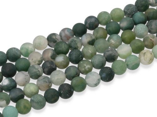 Agat mszysty mat kulka ok.6mm [~18cm]