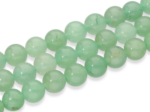 Awenturyn zielony kulka ok.10,5mm [~40cm]