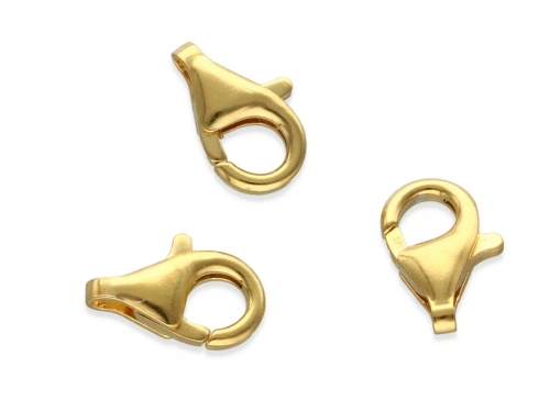 Zapięcie karabińczyk 11 mm AG-925+Au [1szt.]