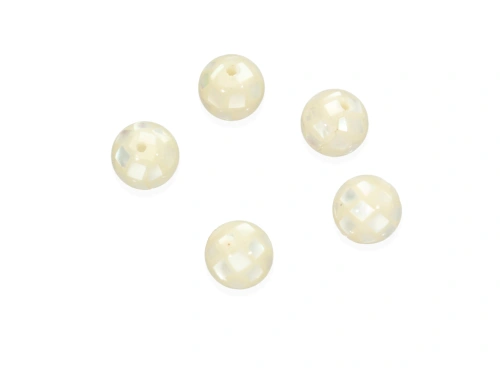 Muszla biała kulka 8mm [1szt.]