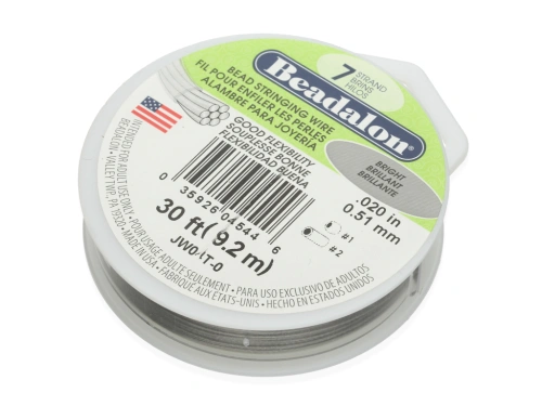 Linka Beadalon 0,51mm kol. stalowy [9,2m]