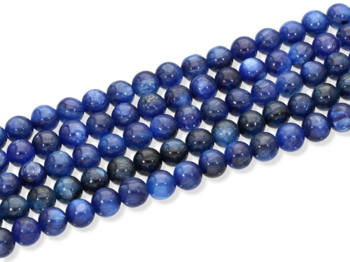 Kyanit naturalny kulka ok.6,5mm [~20cm]