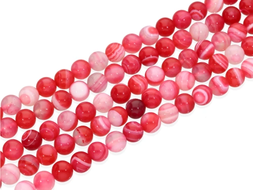 Agat pasiasty kulka ok.8mm [~38cm]