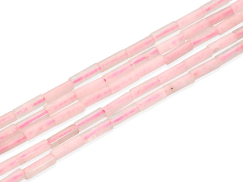 Kwarc różowy rurka ok.4,5x13mm [~38cm]