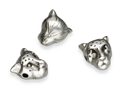 Przekładka głowa lamparta  10x9x7,5mm [1szt.]