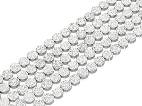 Hematyt druzy moneta ok.8,4mm [~19cm]