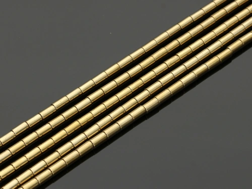 Hematyt rurka ok.3x5mm [~40cm]