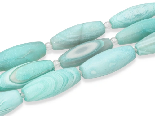 Agat oliwka ok.11,5x29mm [1szt.]