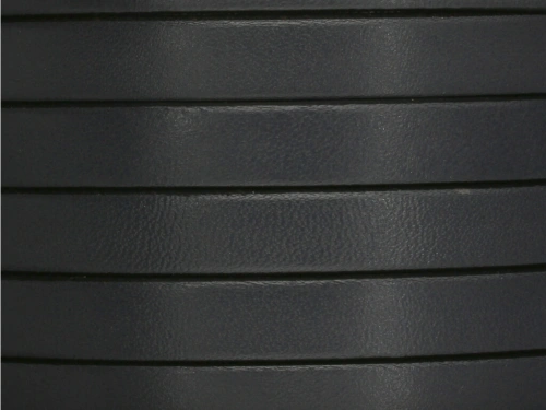 Rzemień naturalny płaski 10x1,8mm grafitowy [20cm]