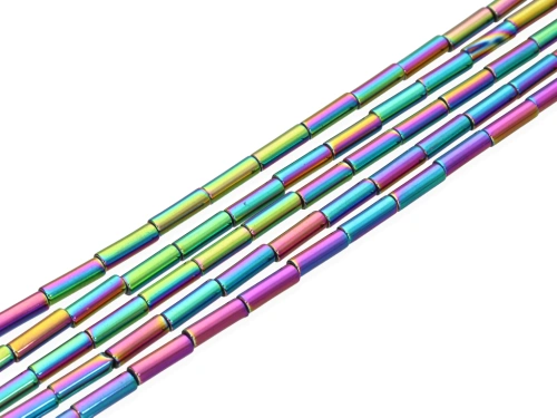 Hematyt rurka ok.4x13mm [~40cm]