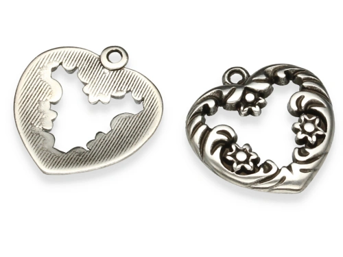 Zawieszka "serce" 22 x 20,5 mm [1szt.]