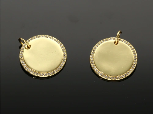 Zawieszka kółko z cyrkoniami 20mm [1szt.]