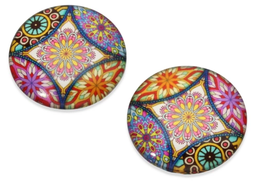 Kaboszon szklany 25 mm [1szt.]