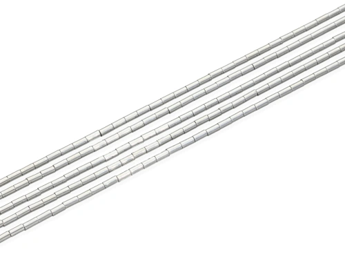 Hematyt rurka ok.2x4mm [~40cm]