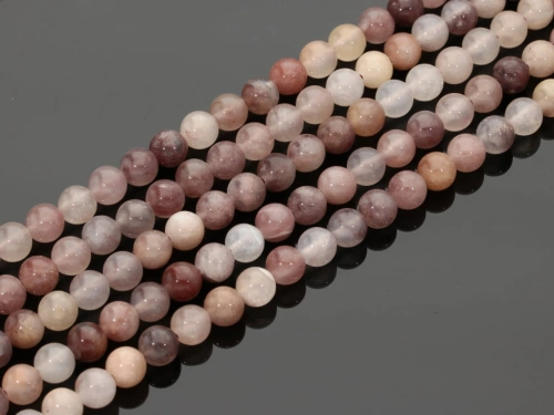 Kwarc truskawkowy kulka ok.6,7mm [~38cm]