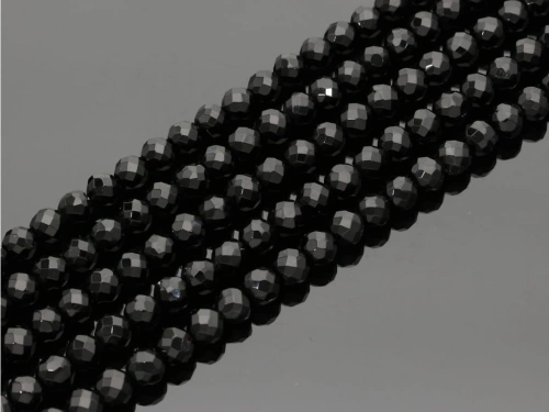Onyks kulka fasetowana ok.6mm [~39cm]