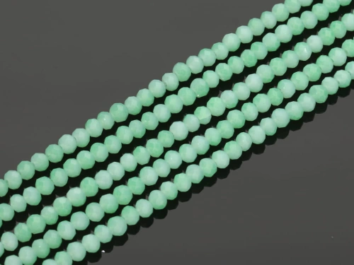 Kryształki kol. miętowy ok.4,5x3,5mm [~40cm]