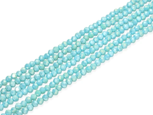 Kryształki kol. niebieski AB ok.4,5x3,8mm [~40cm]