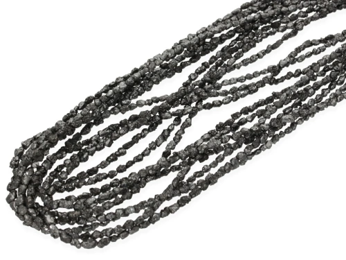 Diament czarny LONG bryłka ok.2x3-2,5x3,5mm [~37cm]