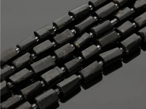 Turmalin czarny walec ciosany ok.7x12mm [~39cm] 