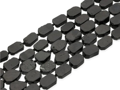 Turmalin czarny prostokąt "nieidealny" ok.15x10x5mm [~40cm]