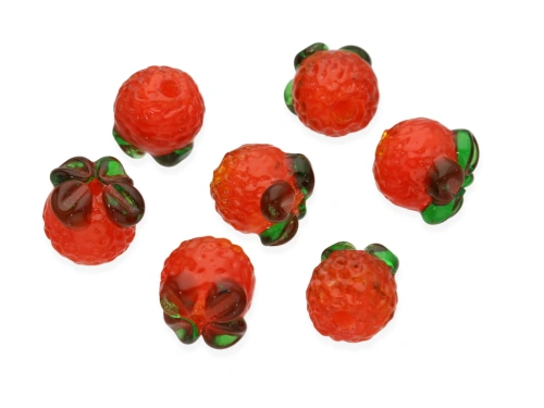 Ciemna pomarańcza lampwork ok.13x13mm [1szt.]