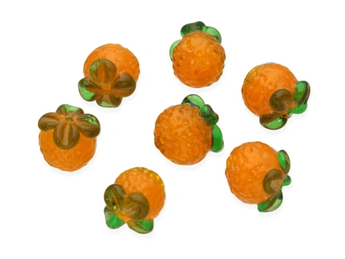 Jasna pomarańcza lampwork ok.13x13mm [1szt.]