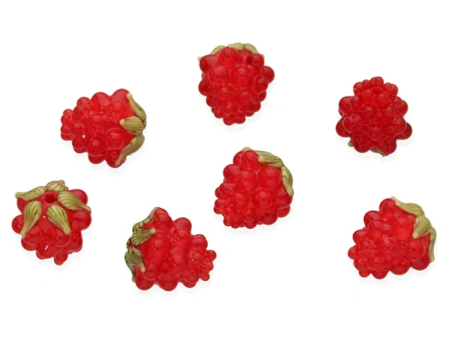 Malina lampwork ok.12,5x11,5mm [1szt.]