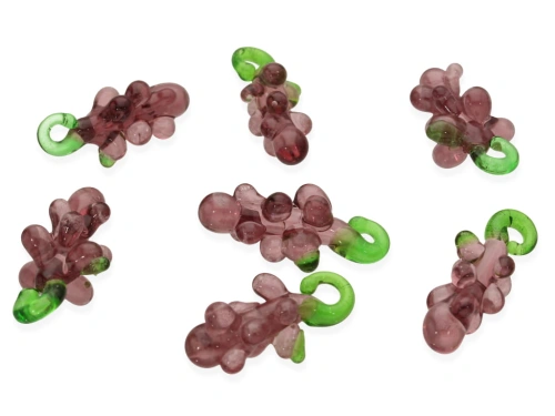 Winogrono lampwork ok.21,5x12mm [1szt.]