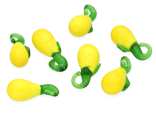 Cytryna lampwork ok.23x10mm [1szt.]