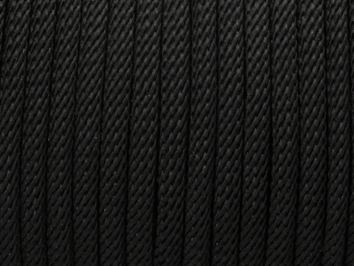 Sznurek "lusso milano" czarny 3mm [1m]