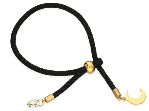 Sznurek "lusso milano" czarny 3mm [1m]