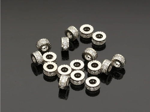 Oponka z cyrkoniami 6x3mm [1szt.]