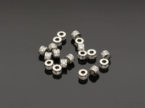 Oponka z cyrkoniami 4x3mm [1szt.]