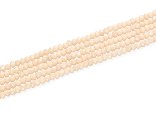 Szkło kryształowe oponka fasetowana ok.3,7x3mm [~31cm]