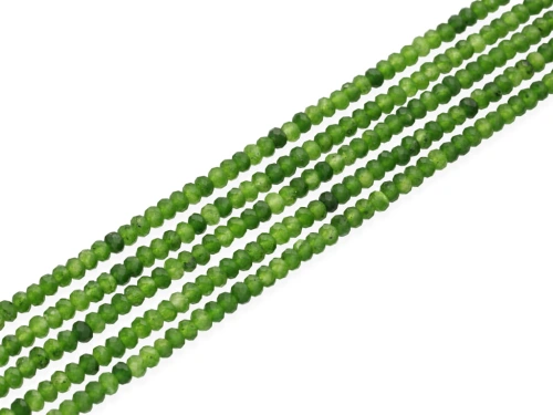 Diopsyd oponka fasetowana ok.4,5x3mm [~37cm]