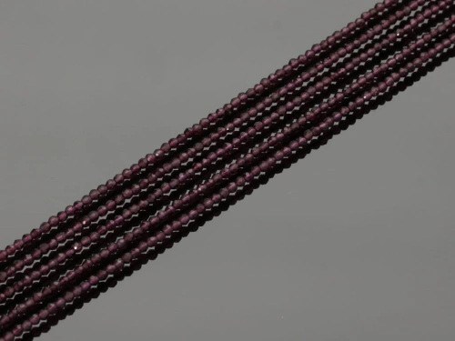 Imitacja ametystu kulka fasetowana ok.2,2mm [~36cm]