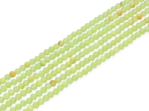 Jadeit qing kol.limon ok.4,7mm [~40cm]