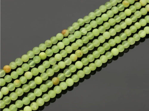 Jadeit qing kol.limon ok.4,7mm [~40cm]