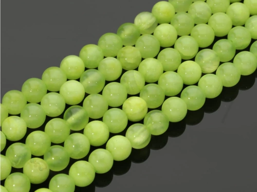 Jadeit qing kol.limon ok.8,7mm [~40cm]