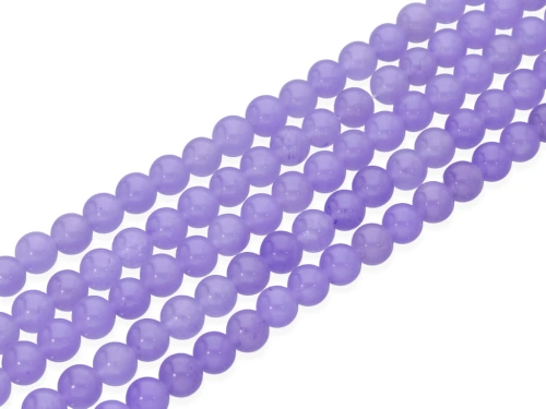 Jadeit kulka kol.fioletowy jasny ok.8mm [~39cm]
