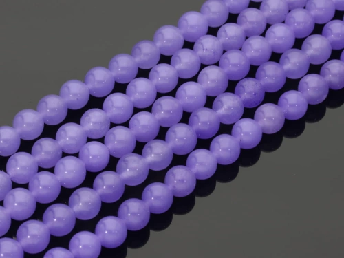 Jadeit kulka kol.fioletowy jasny ok.8mm [~39cm]