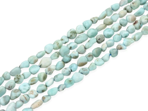 Larimar (pektolit) bryłka ok.4x6-6x8mm [~40cm]