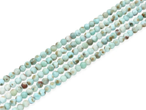 Larimar (pektolit) kulka fasetowana ok.4,8mm [~39cm]