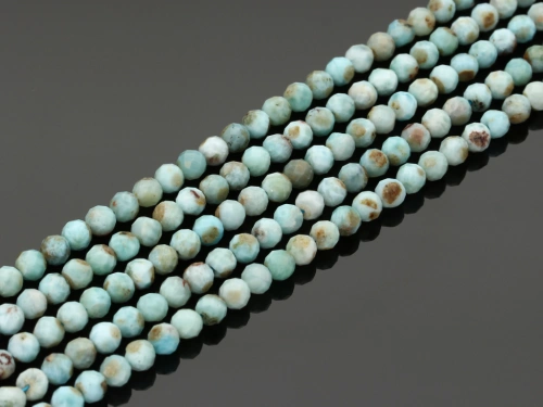 Larimar (pektolit) kulka fasetowana ok.4,8mm [~39cm]