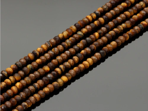 Tygrysie oko oponka fasetowana ok.4,4x3,3mm [~38cm]
